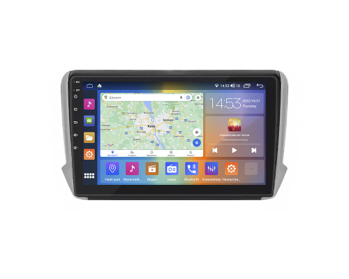 Штатная магнитола Lesko для Peugeot 2008 I 2013-2016 экран 10" 2/32Gb CarPlay 4G Wi-Fi GPS Prime