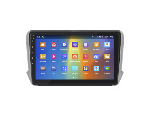 Штатная магнитола Lesko для Peugeot 2008 I 2013-2016 экран 10" 4/64Gb CarPlay 4G Wi-Fi GPS Prime