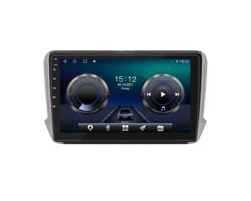 Штатная магнитола Lesko для Peugeot 2008 I 2013-2016 экран 10" 4/64Gb 4G Wi-Fi GPS Top