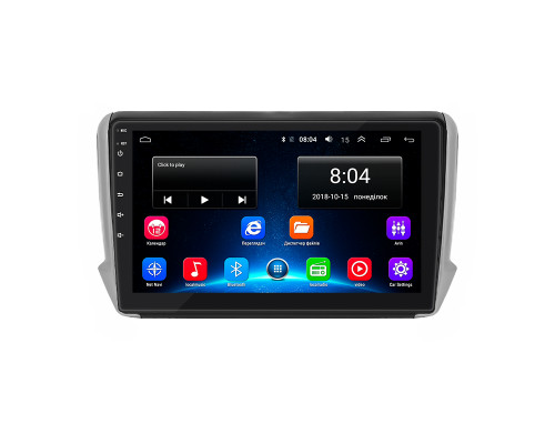 Штатная магнитола Lesko для Peugeot 2008 I Рестайлинг 2016-2019 экран 10" 2/32Gb Wi-Fi GPS Base