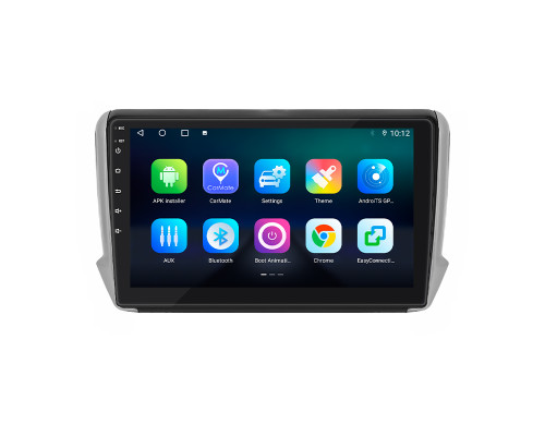 Штатная магнитола Lesko для Peugeot 2008 I Рестайлинг 2016-2019 экран 10" 4/32Gb 4G Wi-Fi GPS Top