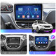 Штатная магнитола Lesko для Peugeot 2008 I Рестайлинг 2016-2019 экран 10" 6/128Gb 4G Wi-Fi GPS Top