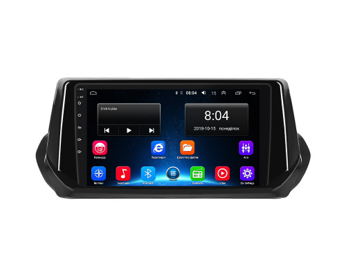 Штатная магнитола Lesko для Peugeot 2008 II 2019-н.в. экран 9" 1/16Gb Wi-Fi GPS Base