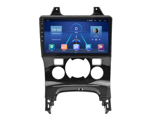 Штатная магнитола Lesko для Peugeot 3008 I Рестайлинг 2013-2016 экран 9" 6/128Gb 4G Wi-Fi GPS Top