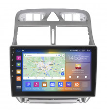 Штатная магнитола Lesko для Peugeot 307 I Рестайлинг 2005-2008 экран 9" 4/64Gb CarPlay 4G Wi-Fi GPS Prime
