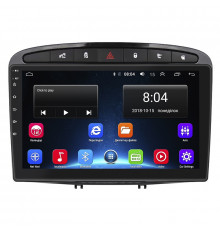 Штатная магнитола Lesko для Peugeot 308 I 2007-2011 экран 9" 2/32Gb Wi-Fi GPS Base