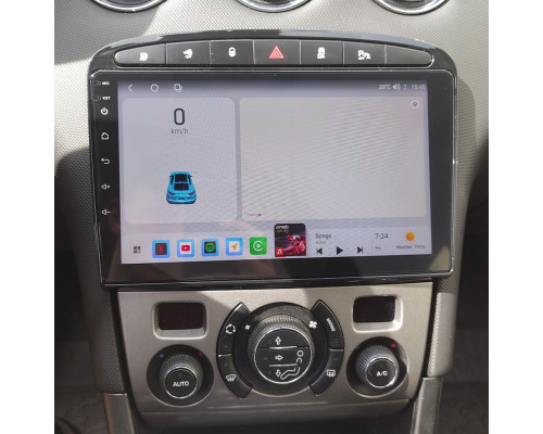 Штатная магнитола Lesko для Peugeot 308 I 2007-2011 экран 9" 2/32Gb Wi-Fi GPS Base