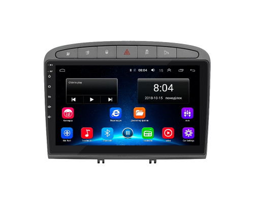 Штатная магнитола Lesko для Peugeot 308 I Рестайлинг 2011-2015 экран 9" 2/32Gb Wi-Fi GPS Base