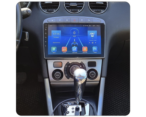 Штатная магнитола Lesko для Peugeot 308 I Рестайлинг 2011-2015 экран 9" 2/32Gb Wi-Fi GPS Base