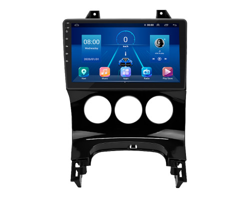 Штатная магнитола Lesko для Peugeot 5008 I 2009-2013 экран 9" 6/128Gb 4G Wi-Fi GPS Top