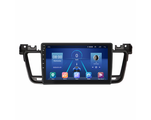 Штатная магнитола Lesko для Peugeot 508 I 2011-2014 экран 9" 4/64Gb 4G Wi-Fi GPS Top
