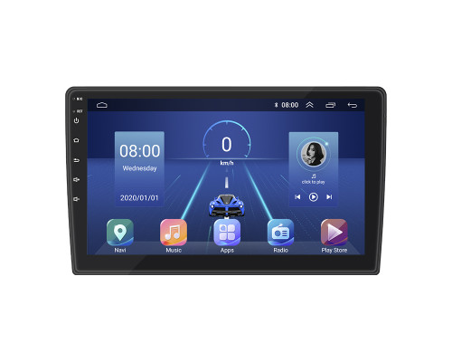 Штатная магнитола Lesko для Peugeot Partner II 2008-2012 экран 9" 2/32Gb 4G Wi-Fi GPS Top