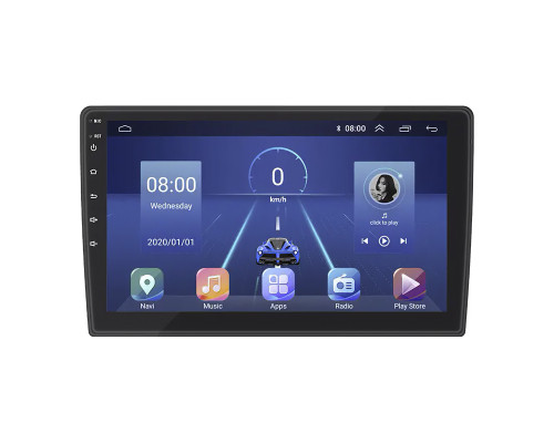 Штатная магнитола Lesko для Peugeot Partner II Рестайлинг 2012-2015 экран 9" 6/128Gb 4G Wi-Fi GPS Top