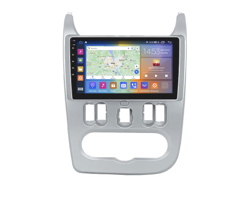 Штатная магнитола Lesko для Renault Sandero I 2009-2014 экран 9" 4/64Gb CarPlay 4G Wi-Fi GPS Prime