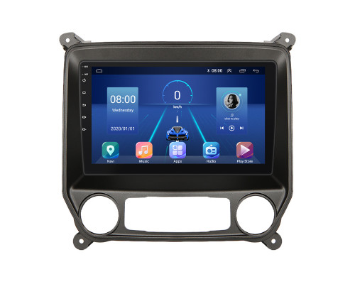 Штатная магнитола Lesko для Chevrolet Silverado III (K2XX) 2013-2015 экран 10" 2/32Gb 4G Wi-Fi GPS Top