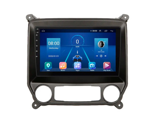 Штатная магнитола Lesko для Chevrolet Silverado III (K2XX) 2013-2015 экран 10" 6/128Gb 4G Wi-Fi GPS Top
