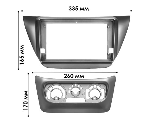 Переходная рамка Mitsubishi Lancer IX 2000-2010 (6624) 9"