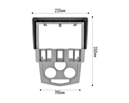 Переходная рамка Renault Logan 2004-2009 Dacia Logan 2004-2008 (RE 038N) 7174 9" Silver