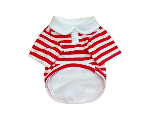 Рубашка поло для собак и кошек 2306CGHY5160 демисезонная  Red XS