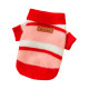 Пушистый свитер поло для собак и кошек 2410SXXF0137 вязаный теплый  Red XS