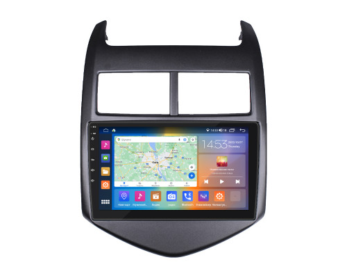 Штатная магнитола Lesko для Chevrolet Sonic I 2011-2016 экран 9" 4/64Gb CarPlay 4G Wi-Fi GPS Prime