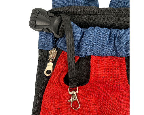 Рюкзак- кенгуру для животных A10010-BR Red Blue M