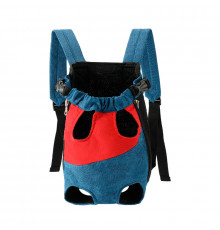 Рюкзак- кенгуру для животных A10010-BR Red Blue S