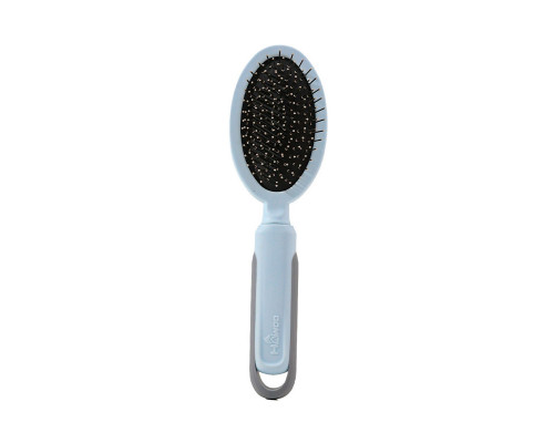 Расческа Taotaopets 04A2213 двухсторонняя с щеткой для собак и кошек для разных типов шерсти Blue