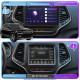 Штатная магнитола Lesko для Jeep Cherokee V (KL) Рестайлинг 2018-н.в экран 10" 4/32Gb 4G Wi-Fi GPS Top
