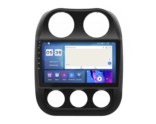 Штатная магнитола Lesko для Jeep Patriot  2007-2016 экран 10" 2/32Gb CarPlay 4G Wi-Fi GPS Prime