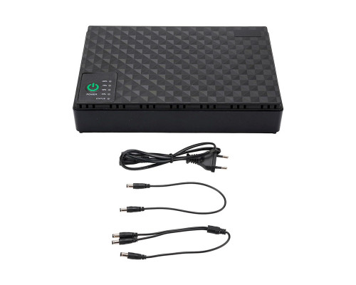 ИБП Andes DC10 для WI-Fi роутера 5V 9V 12V 10400mAh с защитой от короткого замыкания Black