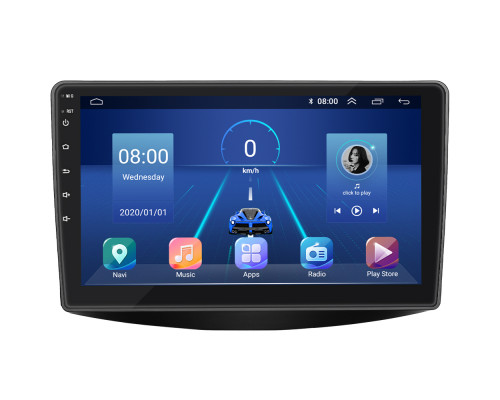 Штатная магнитола Lesko для Mitsubishi Grandis Manual A/C 2003-2011 экран 9" 4/64Gb 4G Wi-Fi GPS Top