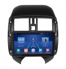 Штатная магнитола Lesko для Nissan Almera III (G15) 2012-2018 экран 9" 4/64Gb 4G Wi-Fi GPS Top