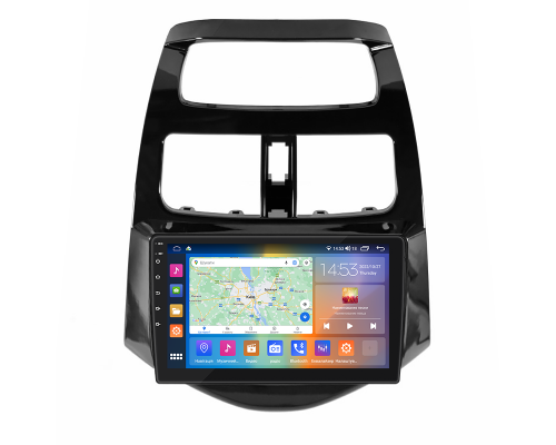 Штатная магнитола Lesko для Chevrolet Spark III 2009-2016 экран 9" 2/32Gb CarPlay 4G Wi-Fi GPS Prime