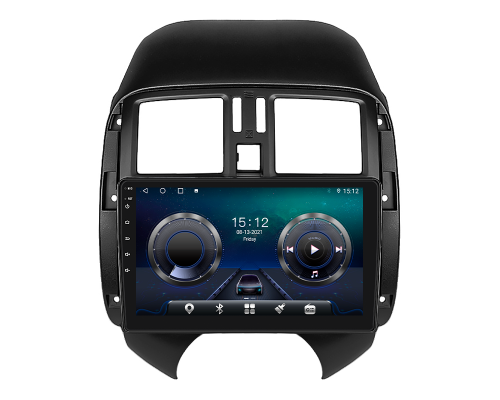Штатная магнитола Lesko для Nissan Latio I (N17) 2012-2014 экран 9" 4/64Gb 4G Wi-Fi GPS Top
