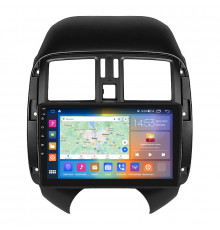 Штатная магнитола Lesko для Nissan Latio I (N17) Рестайлинг 2014-2016 экран 9" 2/32Gb CarPlay 4G Wi-Fi GPS Prime