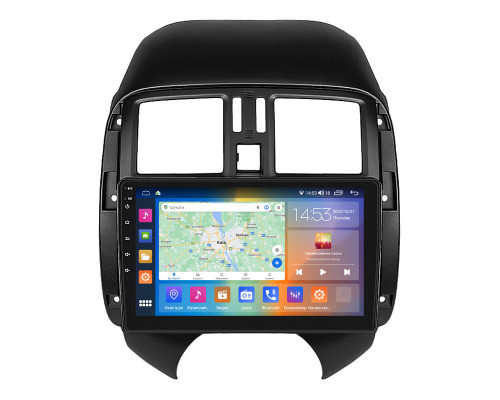 Штатная магнитола Lesko для Nissan Latio I (N17) Рестайлинг 2014-2016 экран 9" 4/64Gb CarPlay 4G Wi-Fi GPS Prime