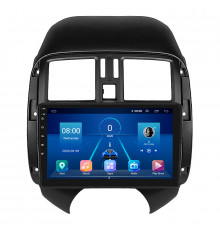Штатная магнитола Lesko для Nissan Latio I (N17) Рестайлинг 2014-2016 экран 9" 6/128Gb 4G Wi-Fi GPS Top