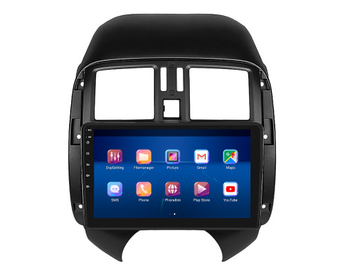 Штатная магнитола Lesko для Nissan Latio I (N17) Рестайлинг 2014-2016 экран 9" 6/128Gb 4G Wi-Fi GPS Top