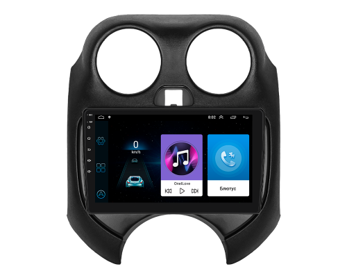 Штатная магнитола Lesko для Nissan March IV (K13) 2010-2013 экран 9" 1/16Gb Wi-Fi GPS Base