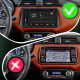 Штатная магнитола Lesko для Nissan Micra V 2017-н.в. экран 9" 2/32Gb Wi-Fi GPS Base