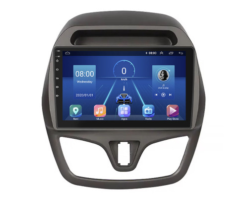 Штатная магнитола Lesko для Chevrolet Spark IV 2015-2018 экран 9" 6/128Gb 4G Wi-Fi GPS Top
