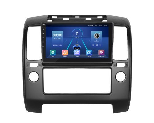 Штатная магнитола Lesko для Nissan Navara (Frontier) III (D40) 2004-2010 экран 9" 2/32Gb 4G Wi-Fi GPS Top