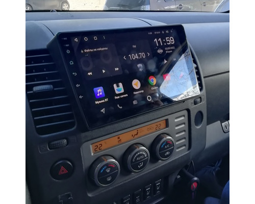 Штатная магнитола Lesko для Nissan Navara (Frontier) III (D40) ver 2 2005-2010 экран 9" 4/64Gb CarPlay 4G Wi-Fi GPS Prime
