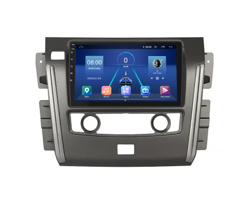 Штатная магнитола Lesko для Nissan Patrol VI (Y62) ver 2 2010-2020 экран 10" 4/32Gb 4G Wi-Fi GPS Top