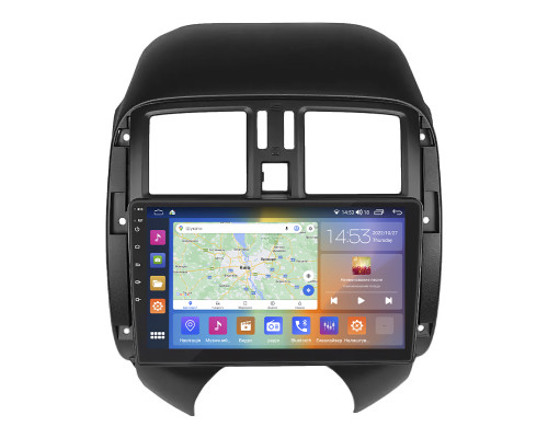 Штатная магнитола Lesko для Nissan Versa II 2012-2014 экран 9" 4/64Gb CarPlay 4G Wi-Fi GPS Prime