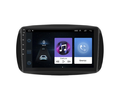 Штатная магнитола Lesko для Smart Fortwo III 2014-н.в. экран 9" 1/16Gb Wi-Fi GPS Base