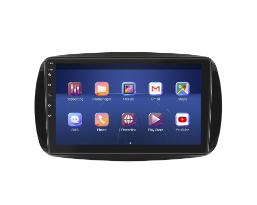 Штатная магнитола Lesko для Smart Fortwo III 2014-н.в. экран 9" 4/64Gb 4G Wi-Fi GPS Top