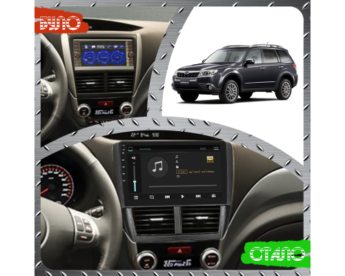 Штатная магнитола Lesko для Subaru Forester III Рестайлинг 2011-2013 экран 9" 2/32Gb Wi-Fi GPS Base