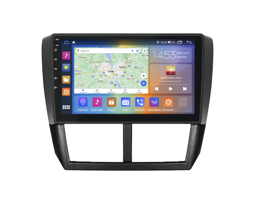 Штатная магнитола Lesko для Subaru Forester III Рестайлинг 2011-2013 экран 9" 4/64Gb CarPlay 4G Wi-Fi GPS Prime